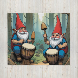 Fun-Guys Drumming Throw Blanket